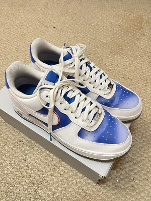 NIKE AIR FORCE 1 07 WHITE-PACIFIC BLUE 