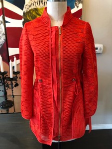 Purificación Garcia Naranja Malla Chaqueta Tamaño S 2972-36-11621 | eBay
