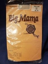 Big Mama Pantyhose Plus Size Hosiery Ivory Large L new in packaging Vintage