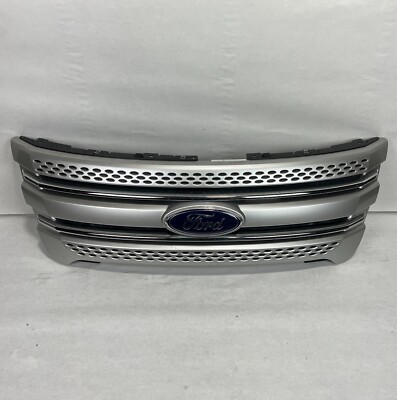 OEM 2011 2012 2013 2014 2015 Ford Explorer XLT Front Grille Silver