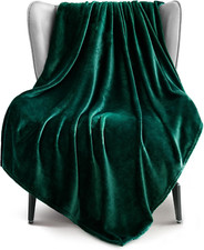 Exclusivo Mezcla Extra Large Fleece Throw Blanket for Couch, Sofa, 300GSM Super