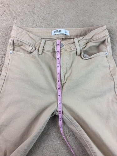 Pantalones de mezclilla Just negros al tobillo tostados para mujer talla 26 hechos en EE. UU. dobladillo crudo - Imagen 3 de 9