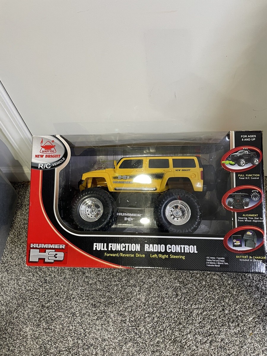 New Bright RC Yellow Hummer H3 2009 NOS R-C Vehicle R10 | eBay