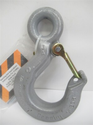 Crosby 1025887, L-1327, 15,000 WLL, GR-100, Eye Sling Hook - w/Latch