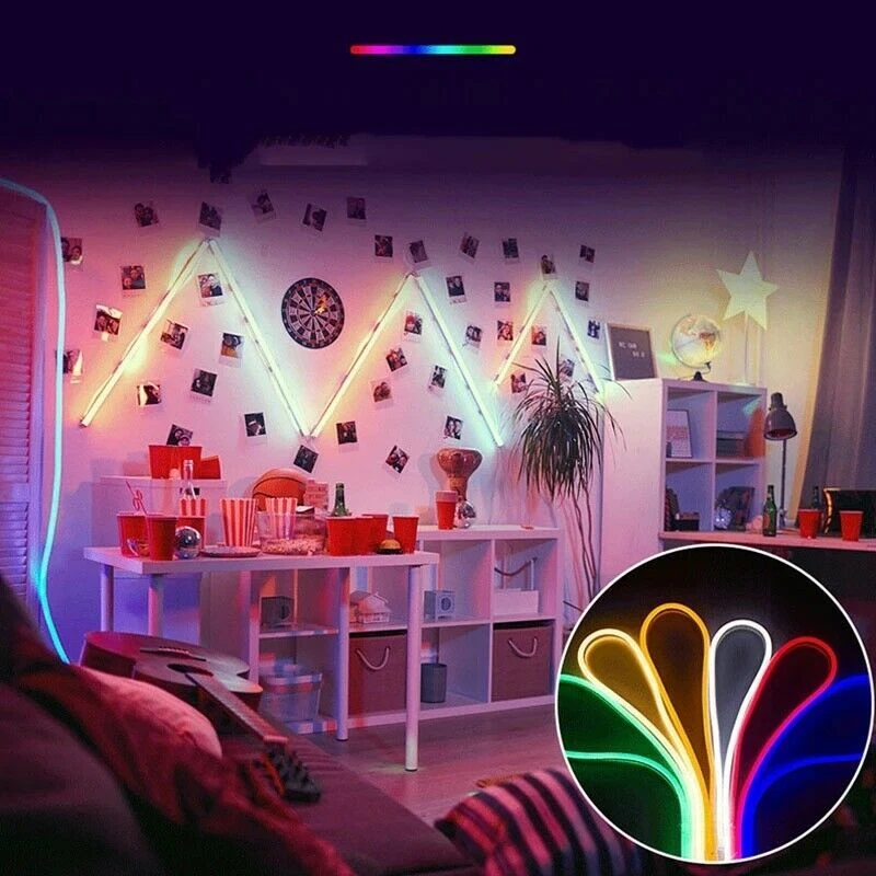 5M-20M LED Strip Neon Rope Lights Dimmable Waterproof Flex DC 12V Tube Bar Sign - image 3 of 4