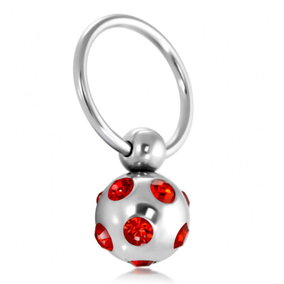 Edelstahl CBR Piercing Lippen Nase Augenbrauen Intim 1,2mm Zirkonia y-cnp035