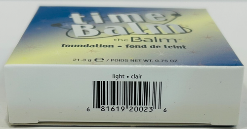 The Balm Fond Te Teint Time Balm Foundation Light Clair BIG SIZE 0.75 Oz 21.3 g - Picture 5 of 5