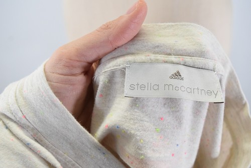 Stella McCartney Tshirt S Beige Confetti Knit Top Dolan Sleeve Scoop Neck - Picture 5 of 8