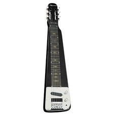 Karrera 29 inch 6-String Lap Steel Hawaiian Guitar with Gig Bag Metallic Black