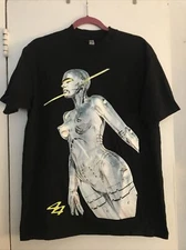 LEWIS HAMILTON + 44 PLUS 44 Sorayama -Man Vs Machine -Black T Shirt -Size Medium