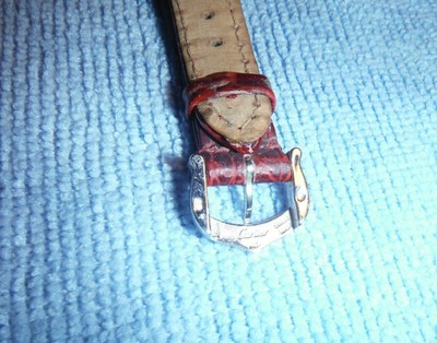 18ct Gold -RARE White Gold genuine CARTIER wristwatches tang pin buckle 12mm NEW