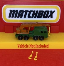Vintage Lesney Matchbox Series No. 30 8-Wheel Crane (2 Hooks Only)