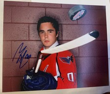 MARCUS JOHANSSON AUTOGRAPH SIGNED 8x10 NHL HOCKEY DRAFT PHOTO WASHINGTON CAPITAL