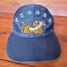 Vintage 90s Tigger Hat Cap Adult Strapback Blue Walt Disney World Embroidered