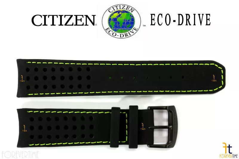 Citizen Eco Drive AT7035 01E 23mm Black Leather Watch Band W760