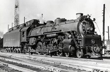 Baltimore & Ohio RR 4-8-2 locomotive 727 in the Cleveland, OH yards 5 x 7 Photo