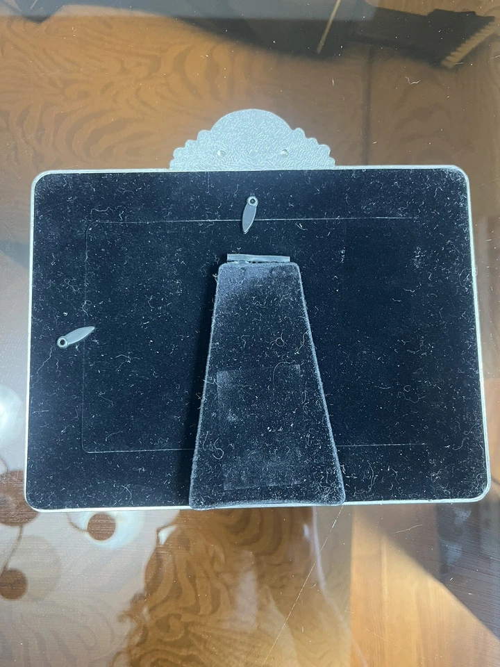 Marco de fotos ornamentado de vidrio de metal amarillo madre colección vintage para el hogar 6 x 4 Foto 3 de 3