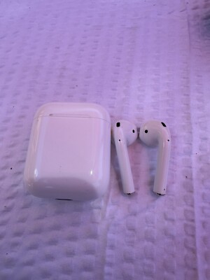 Apple AirPods 2nd Gen A2031 with Charging Case, Earbuds, and