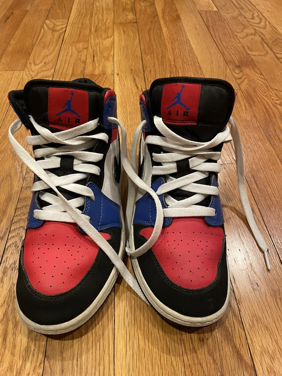 Air Jordan 1 Mid sneakers 554725-124 Boys 6 Rare | eBay