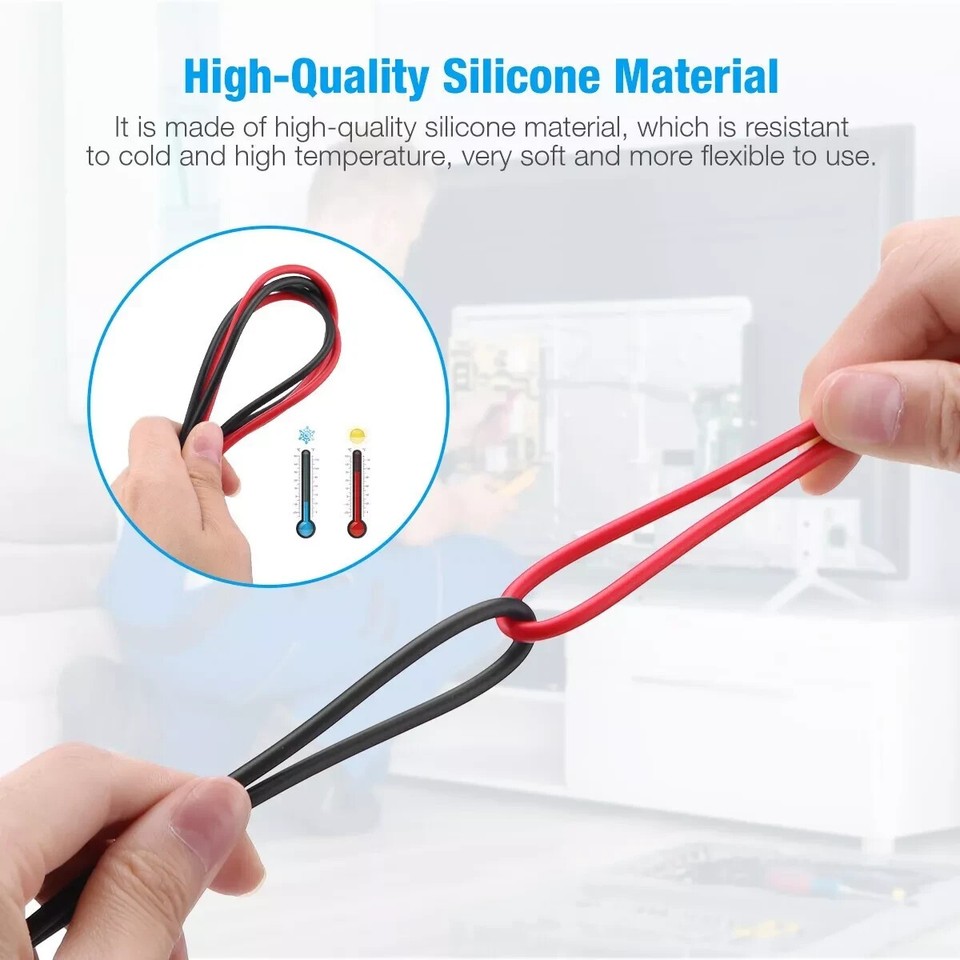 Universal 10A Digital Multimeter Test Leads Probes Volt Meter Cable NEW