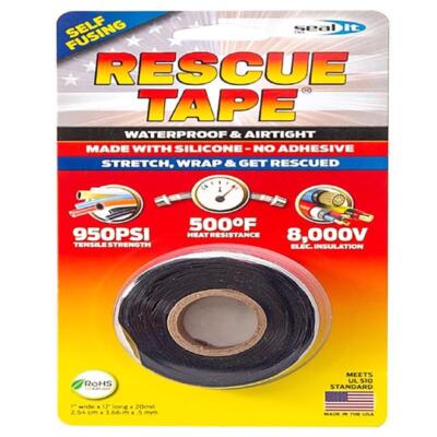 Rescue Tape Black 1 in. W X 12 ft. L Silicone Tape | eBay