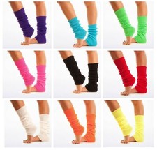 Ladies Girls Leg Warmers Fancy Dress Dance Party 80s Rave Clubbing Ballet NEW UK