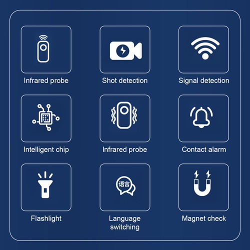 Anti-Spy Camera Wireless Infrared RF Detector Bug Tracker Finder Scanner Device - Bild 5 von 14