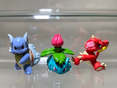 Wartortle, Ivysaur, Charmeleon Pokemon Monster Bandai Collection Figure  Toy,