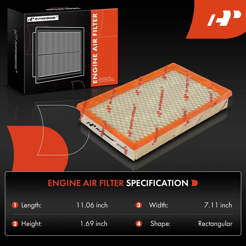 Filtro de aire del motor delantero para Nissan Quest Mercury Villager 1993 1994 1995-2002 Foto 2 de 4