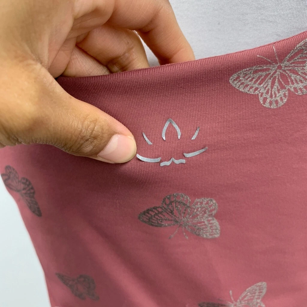 beyond-yoga shelf bra metallic butterfly cropped tank-top