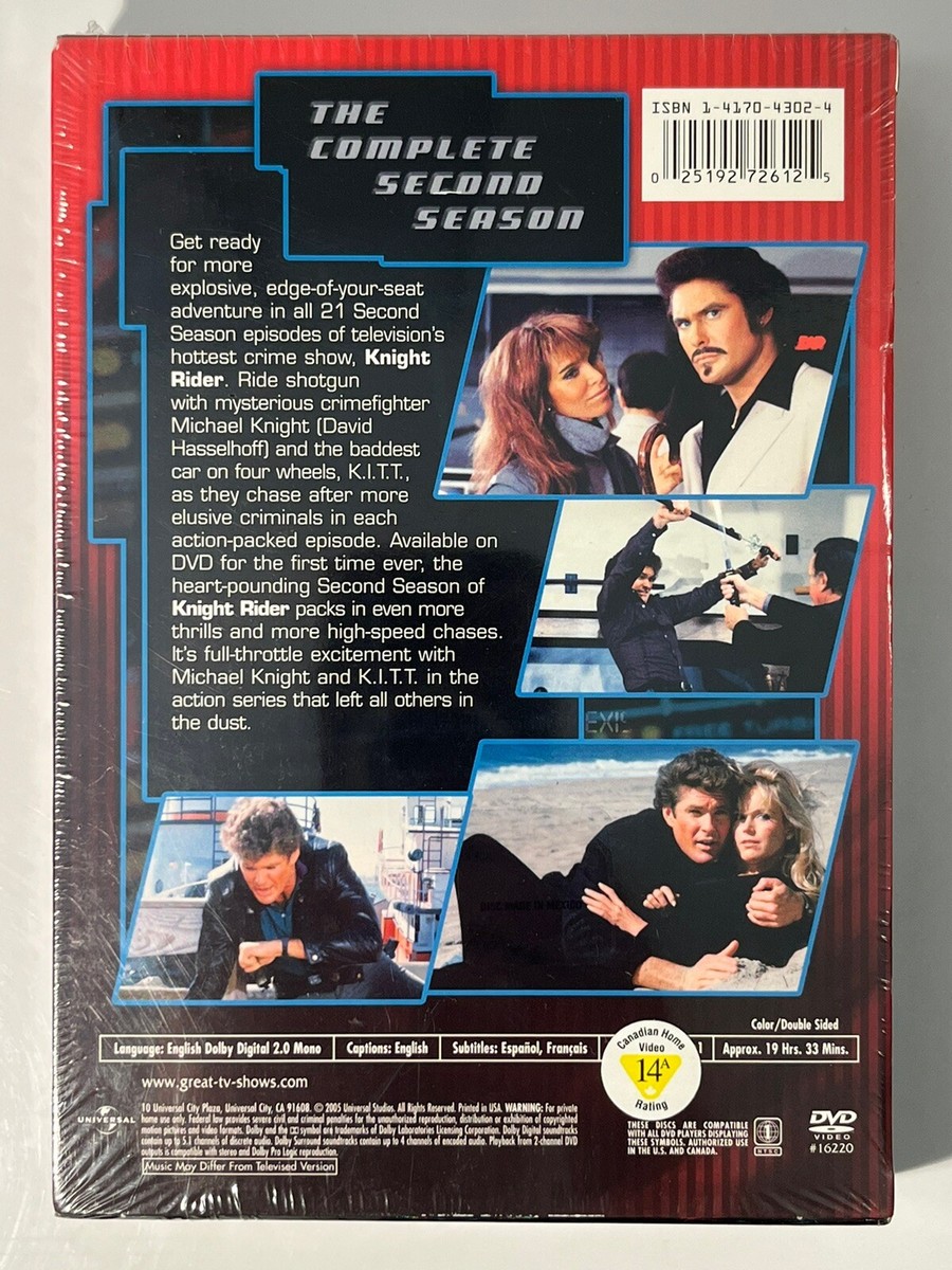 Knight Rider - Season 2 (DVD 3 Disc Box Set, 2005) David