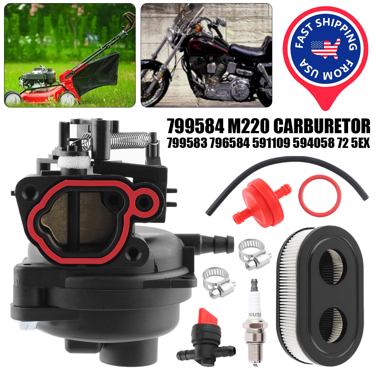 Carburetor for Briggs Stratton 550EX 725EXI 625EX 675EX 163cc