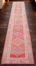 EXTRA LONG Runner Rug HandMade Rug Runner Hallway Decor Oushak rug 3x14 ft apprx