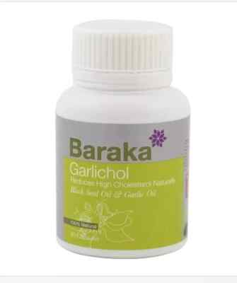 Baraka Naturals Knoblauch - Premium Bio Ceylon Cholesterin Unterstützung Kapseln 60