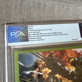 Halo 3 Xbox 360 Sealed Graded PSA 9.0 A