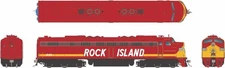 Rapido 28091 HO EMD E8 A - Standard DC Rock Island #648 (red, yellow, white)