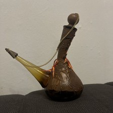 Spanische Weinkaraffe Vintage braun Flasche Deko Wine PORRON