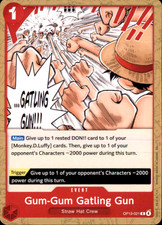 Gum-Gum Gatling Gun C Carrying On His Will OP13-021 NM 2025