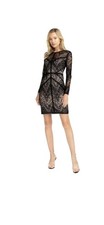ASTR The Label Black Lace Long Sleeve Dress – Size Medium