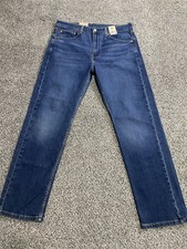 Levi's 505 Regular Fit Zip Fly Straight Leg Denim Jeans 33x30 Men's Medium Blue