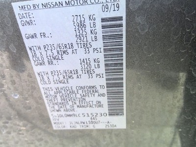 Chassis ECM Information-gps-tv Camera Control Fits 18-20 INFINITI QX60 1393405