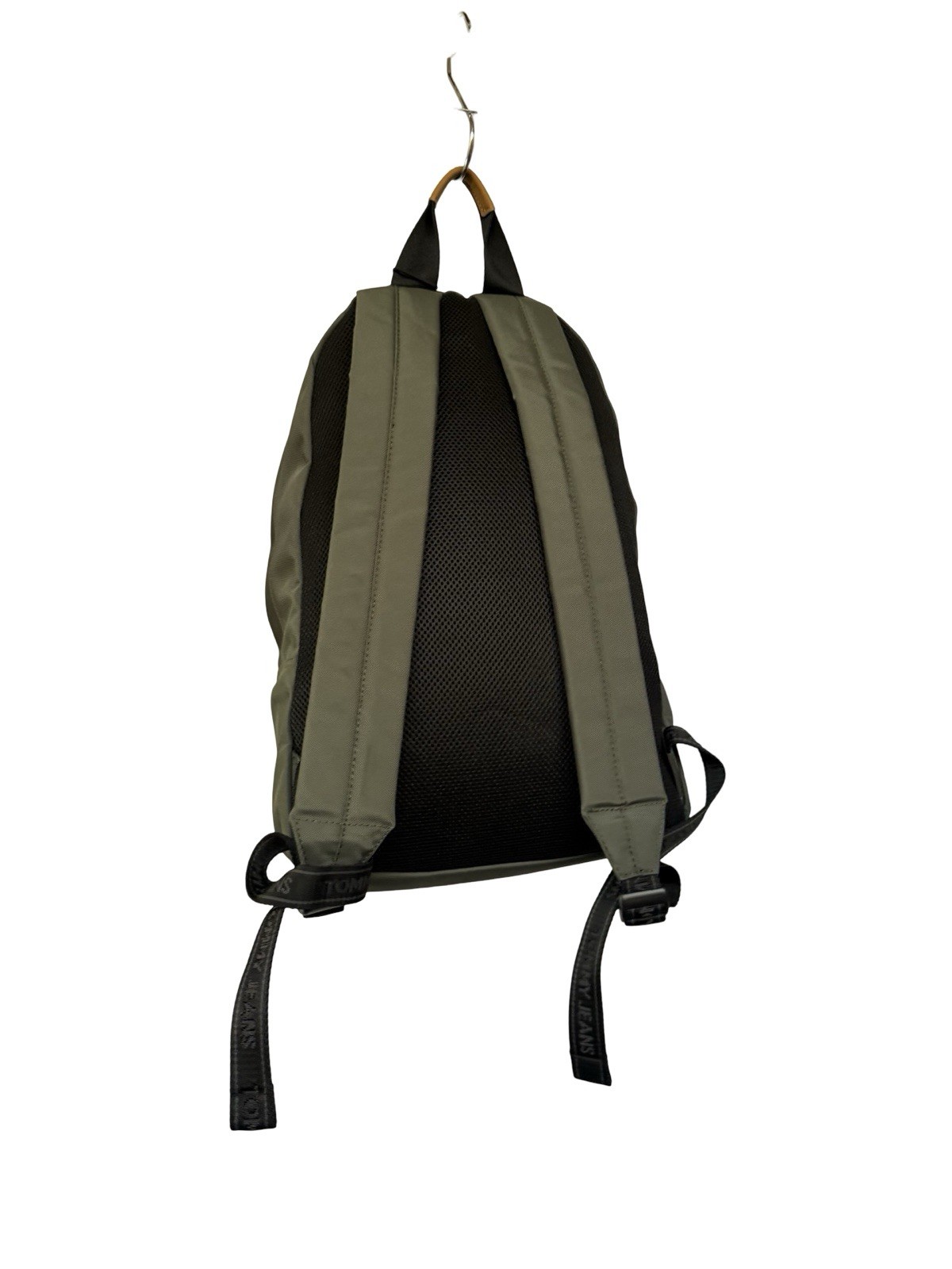 Tommy Jeans Essential Dome Flag Pewter Green Backpack image 6