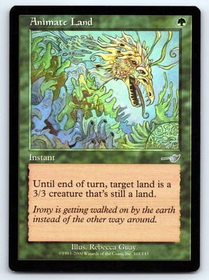 MTG Animate Land Normal U Nemesis (NMS) 101 LP Magic