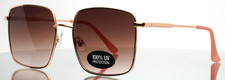 LIZ CLAIBORNE 003007 Rose Gold Womens Square Gradient Sunglasses 57-17-143 B:51