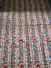 1960s-70s Vintage Fabric Multi Coloured Floral Print 120cm Wide 116cm Length