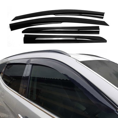 4x Windabweiser Regenabweiser für Hyundai Bayon 2021-2026 Acryl Dunkel