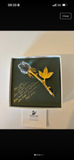 Swarovski crystal memories rose brooch