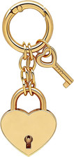Gold Heart Padlock Purse Charms Gold Keychain with Heart Charm for Women Handbag