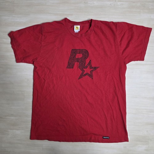 Rockstar Games rotes Shirt R-Star Logo Herren Größe Large - Bild 1 von 7