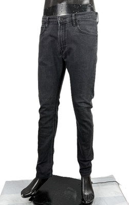 Lee Herren Jeans Schwarz Slim Fit Größe 50 Baumwolle Stretch Denim Casual Original